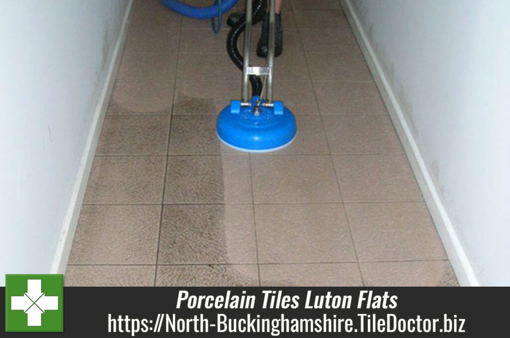 Cleaning Porcelain Tiles at Luton Flats